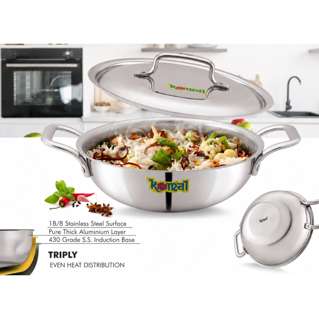 Triply Kadai with S.S. Lid - Image 2