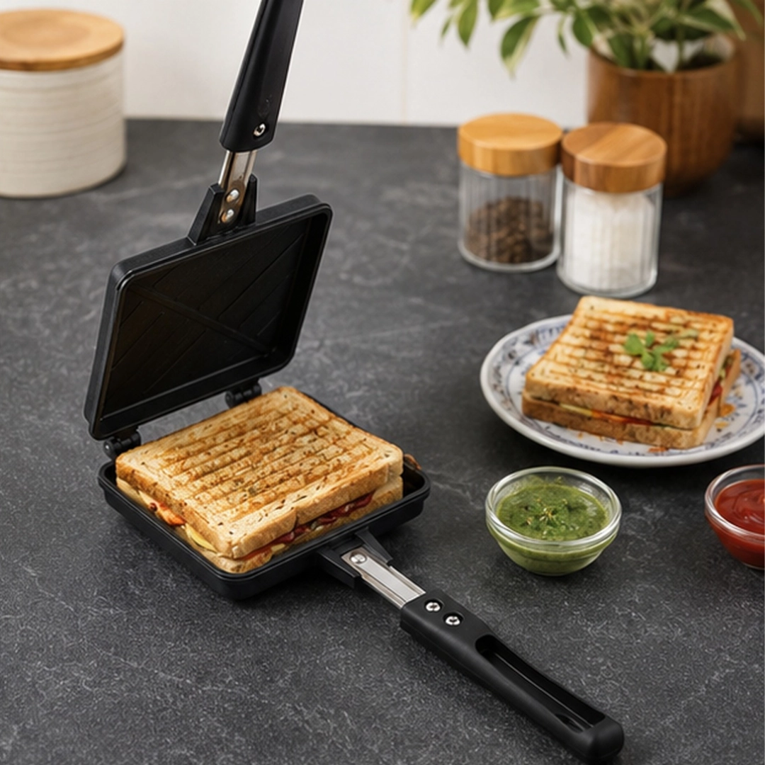 NON STICK JUMBO GRILL TOASTER - Image 2