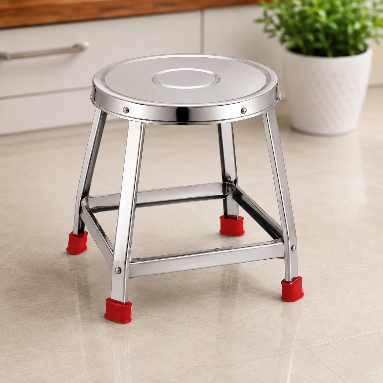 Round Stool with S.S. Rivet - Image 2