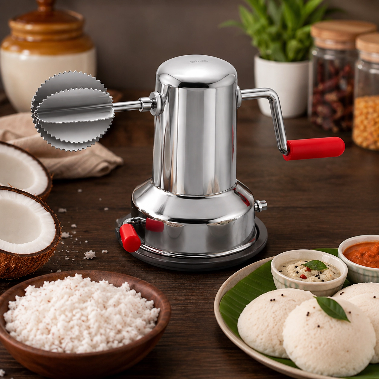S.S. Coconut Scraper Super Deluxe Vacuum Base - Image 2